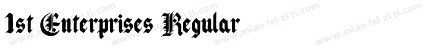 1st Enterprises Regular字体转换